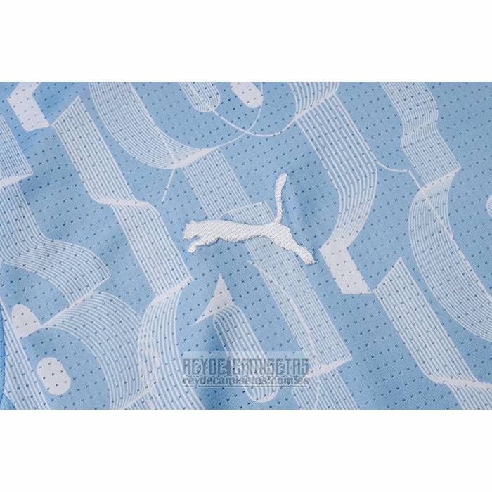 Chandal del Manchester City Manga Corta 2024-2025 Azul - Pantalon Corto